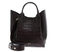 Abro Pelle borsa a tracolla Shopper Essential Dark Brown marrone scuro