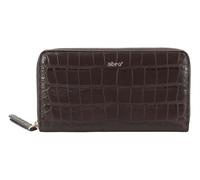 Abro Pelle portafoglio Leather Cocco Mondial Wallet Dark Brown marrone scuro