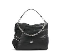 Abro Piuma_Lucido Puffer Borsa hobo nero, pelle, donna