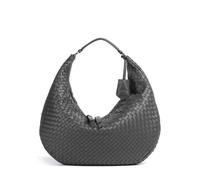 Abro Piuma Nana Borsa hobo grigio scuro, pelle, donna