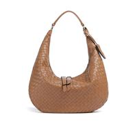 Abro Piuma Nana Small Borsa hobo marrone, pelle, donna