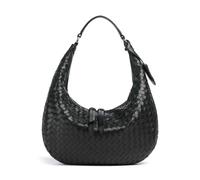 Abro Piuma Nana Small Borsa hobo nero, pelle, donna