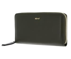 abro portafoglio Leather Dalia Wallet Oliv