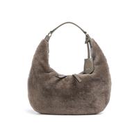 Abro Shearling Nana Small Borsa hobo taupe, pelliccia, donna