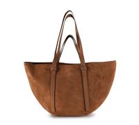 Abro Suede Cosmo Medium Borsa shopper camel, Rauleder, donna