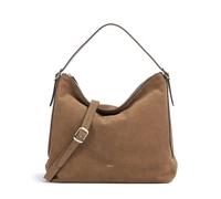 Abro Suede Carina Borsa hobo camel, Rauleder, donna