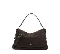 Abro Suede Carina Borsa hobo marrone scuro, Rauleder, donna