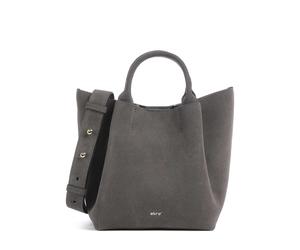 Abro Suede Essential Small Borsa a mano grigio, pelle scamosciata, donna