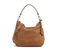 Abro Suede Juna Small Borsa hobo marrone, pelle ruvida, donna