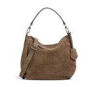 Abro Suede Juna Small Borsa hobo marrone, pelle ruvida, donna