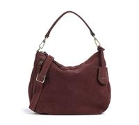 Abro Suede Juna Small Borsa hobo rosso bordò, Rauleder, donna