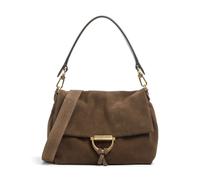 Abro Suede Temi Medium Borsa a spalla marrone, pelle ruvida, donna