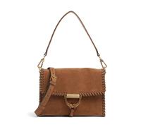 Abro Suede Temi Stitch Borsa a spalla marrone, Rauleder, donna