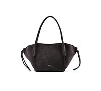 abro Vibe Borsa a spalla Vera Pelle 24 cm grigio