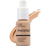ABRUS® - Fondotinta e correttore PHOERA Soft Matte Full Coverage Full Coverage, senza poreless Liquid Foundation Makeup Flawless Cream Smooth Long Lasting 24HR Waterproof Blendable Foundation 30ml