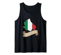 Abruzzo, Italia, Mappa, con, Bandiera Italiana, Italia, Viaggio, Canotta