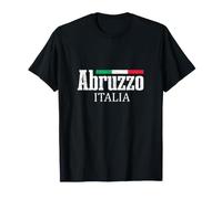 Abruzzo Vintage Bandiera Italiana Orgoglio Classico Italia Moda Maglietta