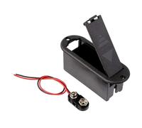 ABS 9V Porta Batteria per Chitarra Elettronica con Pulsante Accesso Rapido Effetto Chitarra Alimentazione Cassa Batteria