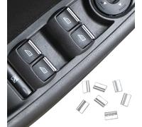 ABS Alzavetro Pulsanti Orlo Ford Focus 2 Mk2 3 Mk3 7Pcs ABS Lucido Argento