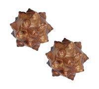 ABS Baoding Balls Cinesi per la Palle per Massaggio alle Mani Palla per Meditazione per Esercizi per le Mani Terapia Antistress Massaggio in Legno Digitopressione per Adulti