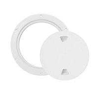 ABS Boat Deck Inspection Hatch Cover | Slip - Protected & Treated - Round Plate | Screw Out Design for Ships/Yachts/RVs | 3 opzioni (4in/6in/8in) (4 pollici)