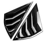 ABS Car Rear Window Louvers Cover Side Window Spoiler Trim 2pcs