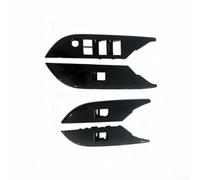 ABS Carbon Fiber Window Switch Panel for Hilux 2015-2024(Black Model) | ABS plastic build, carbon fiber finish, fits 2015-2024 models, direct replacement, easy install