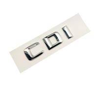 ABS Chrome Car Lettere Tronco Emblema Distintivo Logo Compatibile Con Mercedes ML 320 280 ABCES GLK 220 350 200 CDI 4matic Accessori Adesivo (Color : CDI Chrome)