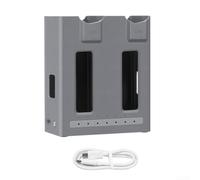 ABS Doppio per Caricabatteria per Mavic 4 Pro Portatile ABS Dual | Assegnazione intelligente, bilanciamento dei livelli della batteria, prolunga la durata, previene il surriscaldamento