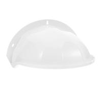 ABS e Silicone Copertura per Telecamera Esterna Bianca | Protezione per Uso Esterno, Finestra Trasparente, Riduce i Riflessi Solari, per Pareti Domestiche