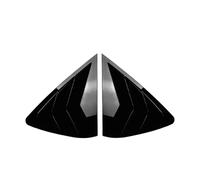 ABS Fibra di carbonio Auto Posteriore Laterale Triangolo Spoiler Finestra Posteriore Feritoia Accessori Auto Compatibile per BMW X6 F16 X6M 2015-2019(Black)
