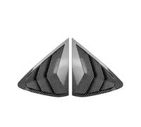 ABS Fibra di carbonio Auto Posteriore Laterale Triangolo Spoiler Finestra Posteriore Feritoia Accessori Auto Compatibile per BMW X6 F16 X6M 2015-2019(Carbon Fiber)