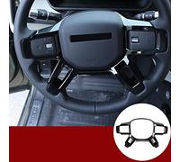 ABS Gloss Nero Car Volante Decorazione Copertura Per LR Defender 110 130 2020 Accessori Auto
