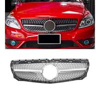 ABS Griglia Anteriore Per Mercedes-Benz Classe B W246 B180 B200 B250 B220 2012 2013 2014 Paraurti Anteriore Da Corsa Grill accessori tuning,Silver