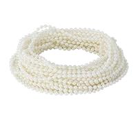 ABS Imitation Pearl String 10m | 4mm Beads for Crafts/Home Decor/DIY Projects | Abrasion - Tolerant Decorative Bead Strand (4mm beige)