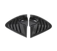 ABS in fibra di carbonio/nero compatibile con SEAT Leon MK2 2008-2012 Triangolo per lunotto posteriore Deflettore esterno Accessori decorativi(Carbon Fiber)