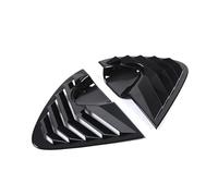 ABS in fibra di carbonio/nero compatibile con SEAT Leon MK2 2008-2012 Triangolo per lunotto posteriore Deflettore esterno Accessori decorativi(Black)
