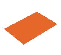 ABS Incisione Doppio Colore Foglio 7,9x11,8 pollici Bianco/Arancione 6pz