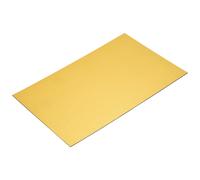 ABS Incisione Doppio Colore Foglio 7,9x11,8 pollici Nero/Oro, Confezione da 3