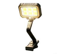 ABS Luce esterna solare impermeabile nero Design | Attivato dal movimento, raggio di rilevamento di 5 m, copertura 60 mq, montaggio a clip, per zero costi di elettricità