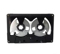 ABS metallo cassetta nastro 50min audio a basso rumore (nero + argento)