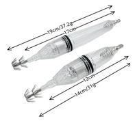 ABS+Metallo Materiale Colore Rosso/Verde/Blu/Bianco 2pz/set Luce Esca da Pesca