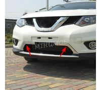 ABS paraurti anteriore inferiore griglia centrale copertura aria trim per 2014-2016 Nissan X-Trail Rogue T32 accessori auto cromati
