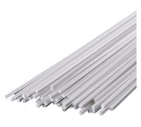 ABS Plastic Bars Rod Square Length 500Mm, Solid Bar Side 1-2Mm Suitable for DIY Scene Model Making, length 1.5mm (60pcs)(Side length 1.5mm (60pcs))