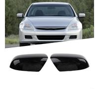 ABS Plastic Mirror Cap Gloss Black for per honda Accord 03-07 | Gloss black finish, enhances style, fits 2003-2007 Accord, per durable ABS material, easy per snap-on install