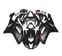 ABS plastica moto iniezione pre-forato foro cappuccio carenature carrozzeria Kit completo per KAWASAKI ninja ZX-6R 636 2007-2008 (nero, 2007-2008)
