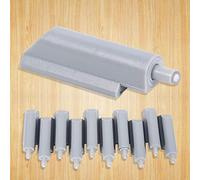 ABS Push to Open Door Ammortizzatore Soft Close Buffer Maggiore Durevole Chiusura a Cerniera per Armadio Cassetto Armadio Grigio 10 Pezzi