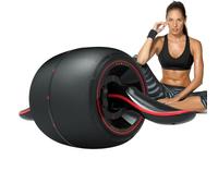 Abs Roller Wheel, Automatic Rebound Ab Rollers Men, 17,2 x 7,48 x 7,48 pollici Quiet Core Training Equipment, Non Slip Wheels Design for Home Gym, Chest, Arm, Back Addominal Muscolo