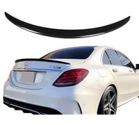 ABS Spoiler Adatto per Mercedes W205 Berlina 4 Porte IN Ottica Verniciato Carbon