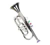 ABS Toy Trumpet 12 x 9 x 34 cm - 3 note Simulated Brass Instrument for Kids, Educational Music Toy for Boys Girls, Pretend Play Horn